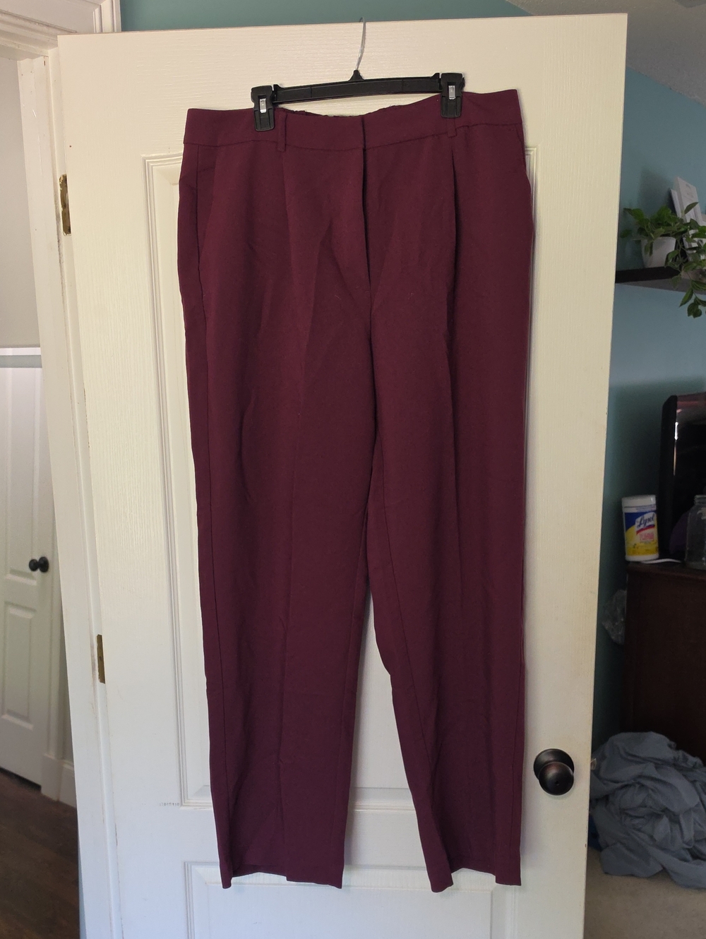 Old Navy Taylor Wide Leg Trouser, Burgundy